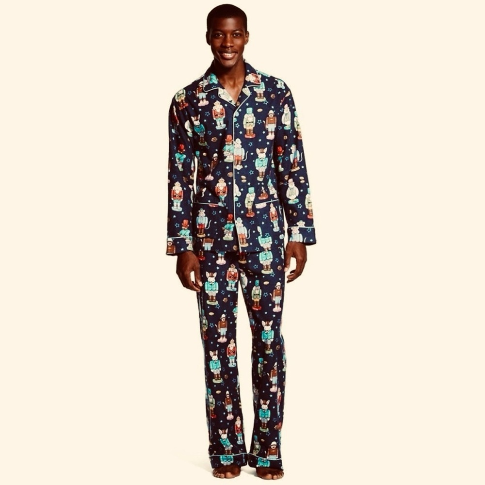Nick & Nora Nutcracker Flannel Pajama Set Size Xl
